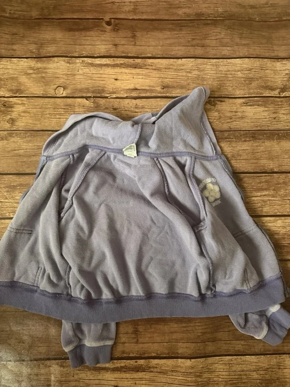 Girl’s Osh Kosh Purple Velour Zippered Hoodie Jacket Sweatshirt Size 5